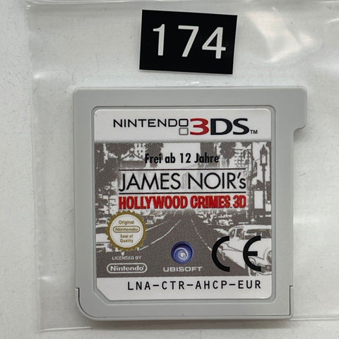 James Noir’s Hollywood Crimes Nintendo 3DS Game Cartridge PAL