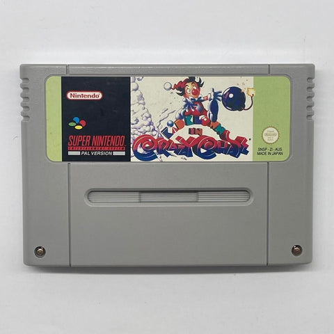 Kid Clown in Crazy Chase Super Nintendo SNES Game Cartridge PAL
