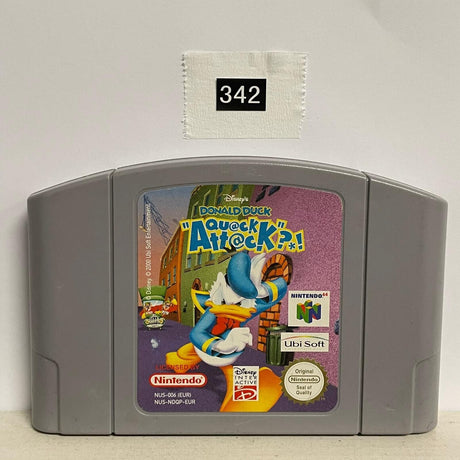 DONALD DUCK QUACK ATTACK Nintendo 64 N64 Game Cartridge PAL