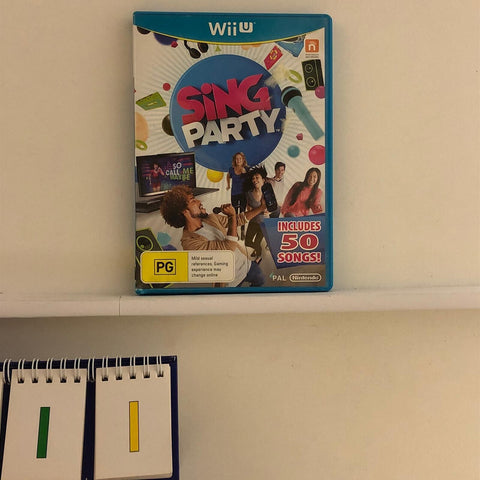Sing Party Nintendo Wii U Game + Manual PAL