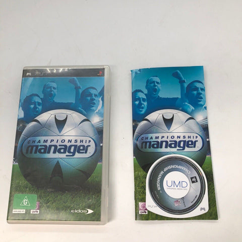 Championship Manager PSP Playstation Portable Game + Manual