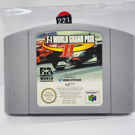 F-1 World Grand Prix II 2 Nintendo 64 N64 Game Cartridge PAL