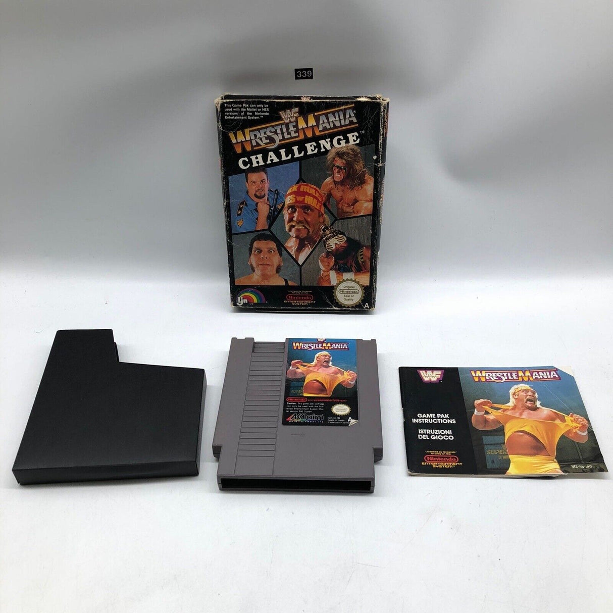 WWF Wrestlemania Challenge Nintendo NES Game Boxed Complete oz339 - Trippy Trades 