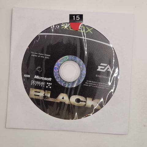 Black Xbox Original Game Disc Only r15
