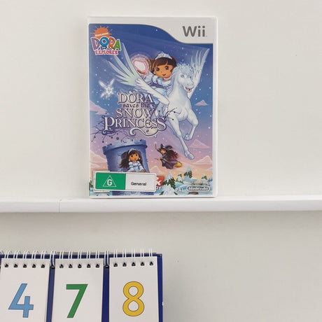 Dora Save The Snow Princess Nintendo Wii Game + Manual