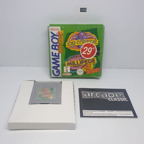 Arcade Classic 2 Centipede Millipede Nintendo Gameboy Game Boxed Complete