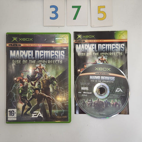 Marvel Nemesis Rise Of The Imperfects Xbox Original Game + Manual y375