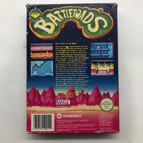 Battletoads Nintendo NES Game Boxed Complete