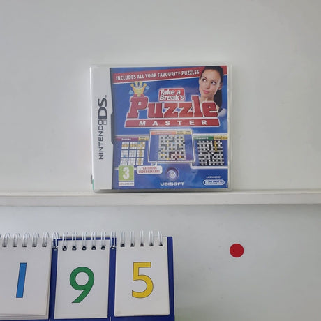 Take A Break's Puzzle Master Nintendo DS Game + Manual