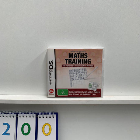 Maths Training Hundred Cell Method Nintendo DS Game + Manual