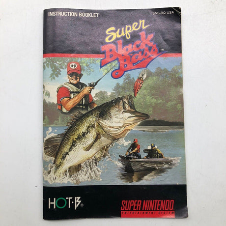 Super Black Bass Super Nintendo SNES Game Boxed + NTSC U/C Manual