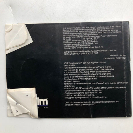 WWF Wrestlemania Challenge Nintendo NES Game Boxed Complete