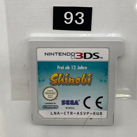 Shinobi Nintendo 3DS Game Cartridge PAL