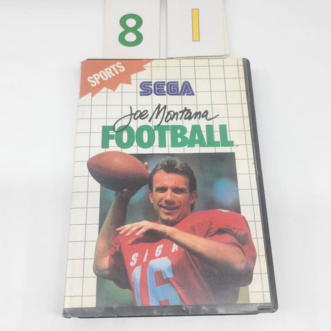 Joe Montana Football Sega Master System Game PAL oz81