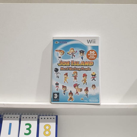 Job Island Hard Working People Nintendo Wii game + manual PAL