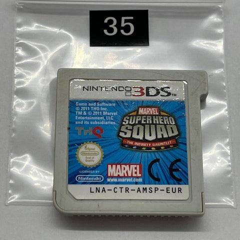 Super Hero Squad The Infinity Gauntlet Nintendo 3DS Game Cartridge PAL