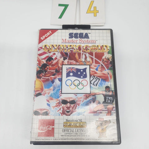 Olympic Gold Sega Master System Game PAL oz74
