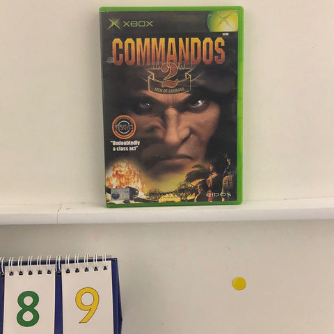 Commandos 2 II Men Of Courage Xbox Original Game + Manual PAL y89