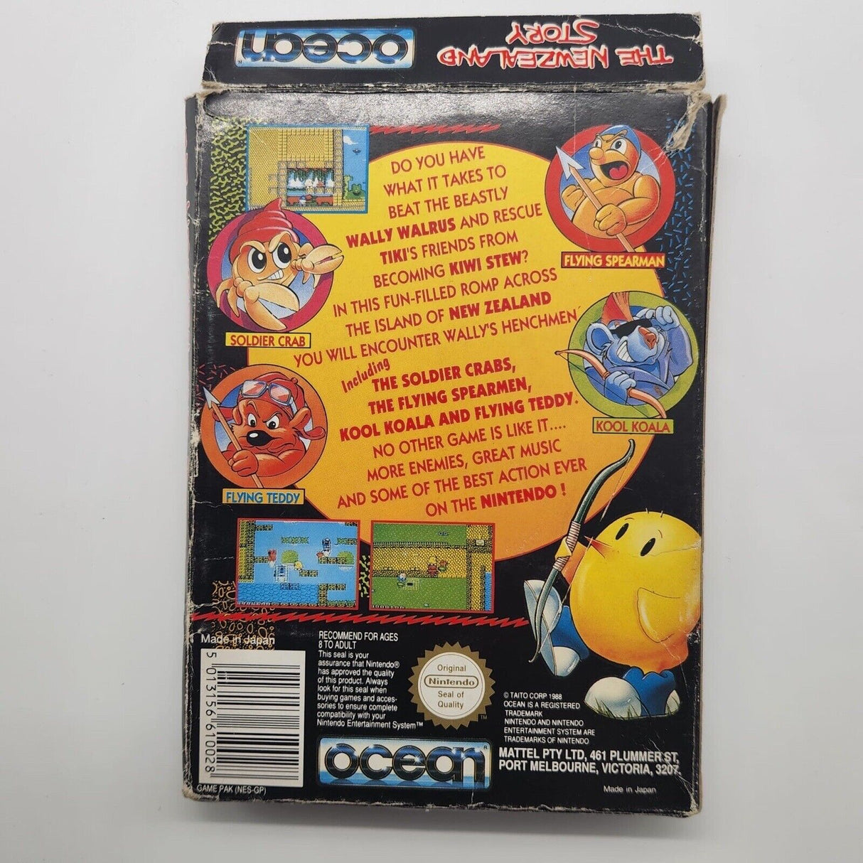 The New Zealand Story Nintendo Entertainment System NES Game PAL Boxed