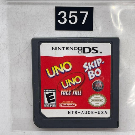 Uno Skip-Bo UNO Free Fall Nintendo DS Game Cartridge
