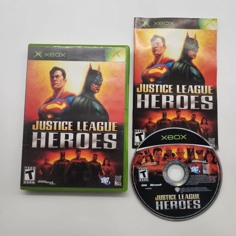 Justice League Heroes Xbox Original Game + Manual PAL 25F4
