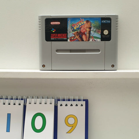 Dennis The Menace super Nintendo SNES Game Cartridge PAL