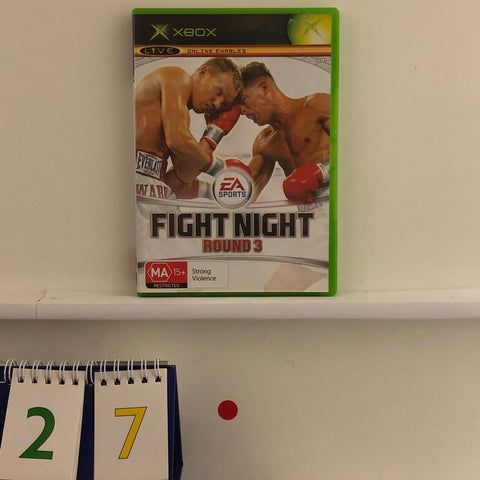 Fight Night Round 3 III Xbox Original Game + Manual PAL r27