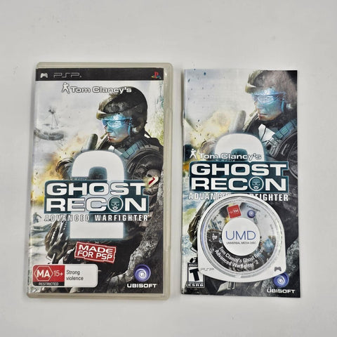 Tom Clancy's Ghost Recon 2 II PSP Playstation Portable Game + Manual 04f4