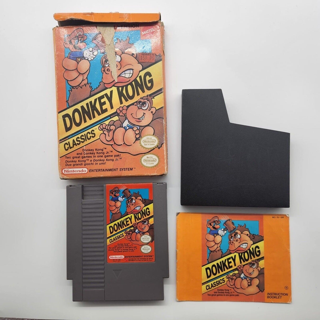 Donkey Kong Classics Nintendo Entertainment System NES Game Boxed Complete