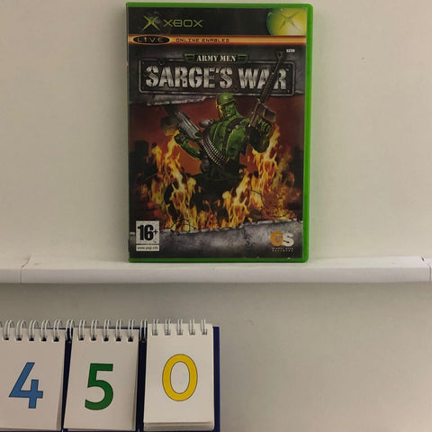 Army Men Sarge's War Xbox Original Game + Manual PAL