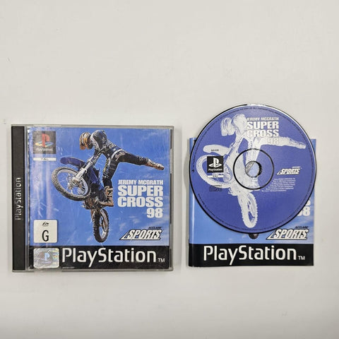 Jeremy McGrath Supercross 98 PS1 Playstation 1 Game + Manual PAL