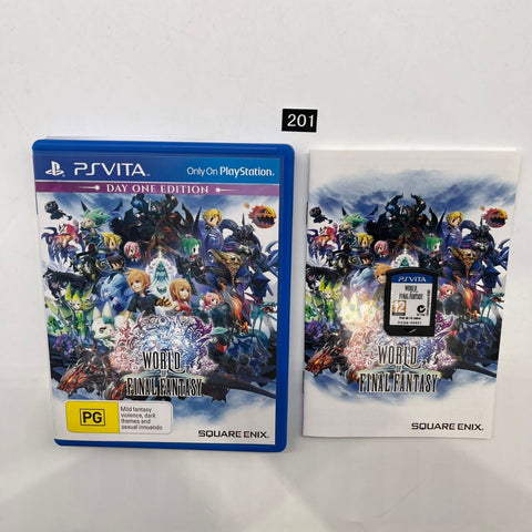 World of Final Fantasy Day One PS Vita Playstation Game + Manual oz201