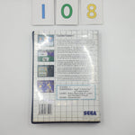 Casino Games Sega Master System Game + Manual PAL oz108