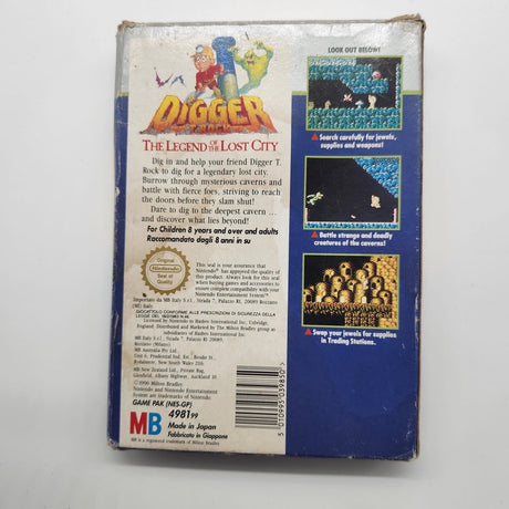 Digger T. Rock Nintendo Entertainment System NES Game PAL Boxed