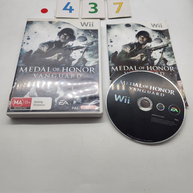 Medal of Honor Vanguard Nintendo Wii Game + Manual PAL