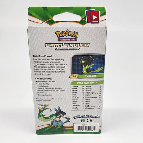Pokemon Card Battle Ruler Theme Deck Fates Collide Zygarde