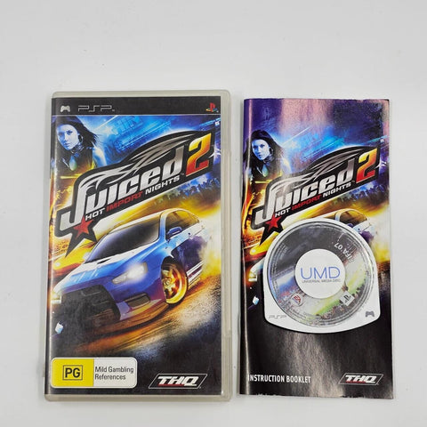 Juiced 2 Hot Import Nights PSP Playstation Portable Game + Manual 04F4