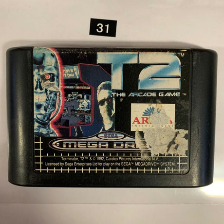 T2 The Arcade Game Sega Mega Drive Game Cartridge PAL