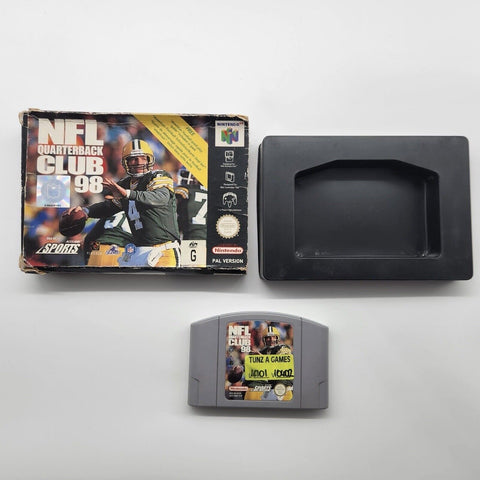 NFL Quarterback Club 98 Nintendo 64 N64 Game Boxed 11F4