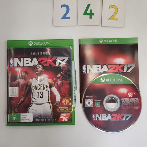 NBA 2K17 Xbox One Game + Manual oz242