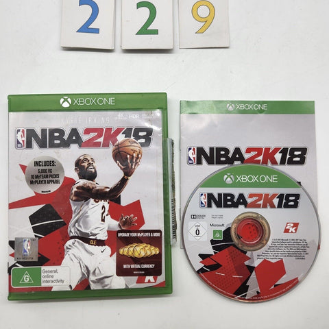 NBA 2K18 Xbox One Game + Manual oz229