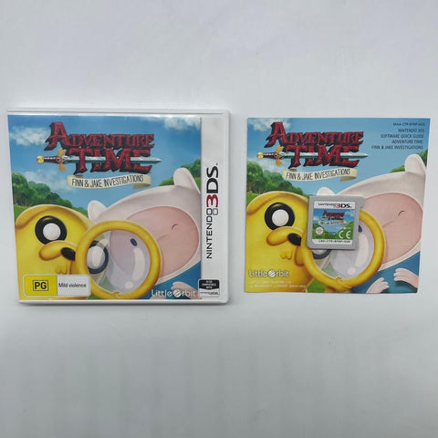 Adventure Time Finn & Jake Investigations Nintendo 3DS Game + Manual PAL 23o3
