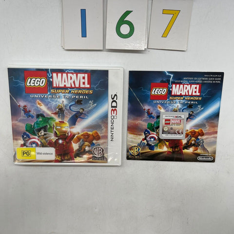 LEGO Marvel Super Heroes Universe In Peril Nintendo 3DS Game + Manual PAL