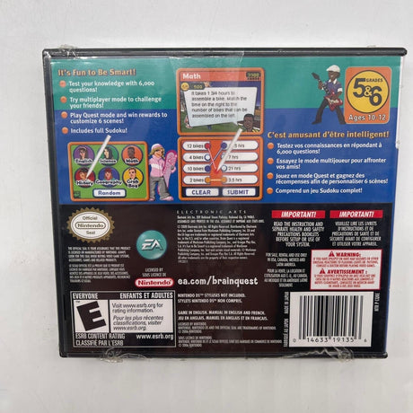 Brain Quest Grades 5 & 6 Nintendo DS Game Brand New SEALED