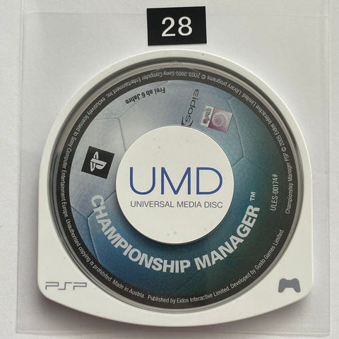 Championship Manager PSP Playstation Portable UMD Game