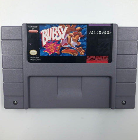 Bubsy Super Nintendo SNES Game Cartridge NTSC U/C 04F4