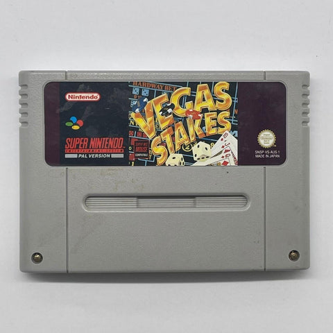 Vegas Stakes Super Nintendo SNES Game Cartridge PAL
