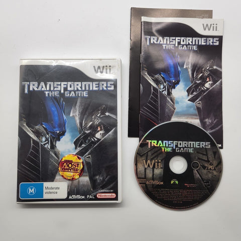 Transformers The Game Nintendo Wii Game + Manual PAL 25F4