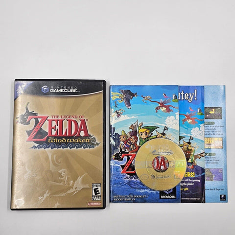 The Legend Of Zelda The Wind Waker Nintendo Gamecube Game + Manual NTSC U/C 28j4