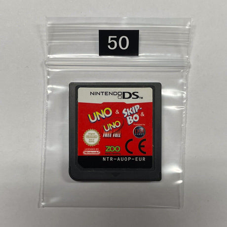 Uno Skip-Bo UNO Free Fall Nintendo DS Game Cartridge